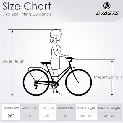 AVASTA Vela 26 Inch Women Female Hybrid Bike