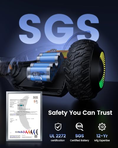 All Terrain Self Balancing Scooter with LED Lights