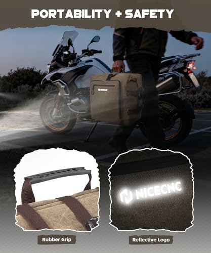 Adjustable Motorcycle Saddlebag 25L-40L