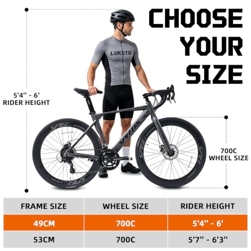 700C Aluminum Frame Road Bike 14-Speed