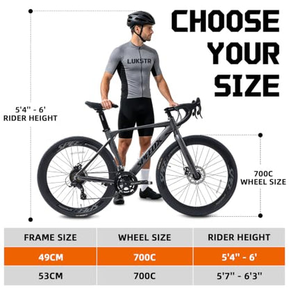 700C Aluminum Frame Road Bike 14-Speed