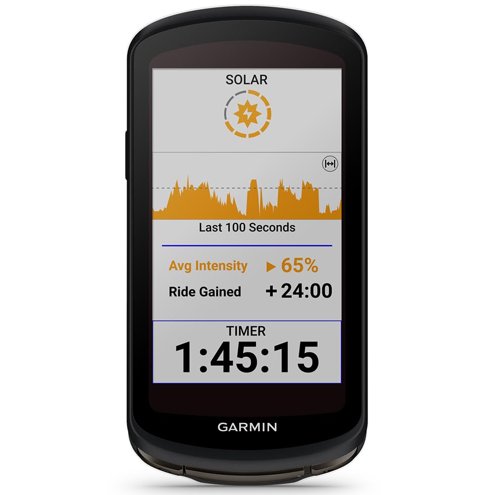 Solar GPS Cycling Computer with Bike Mount