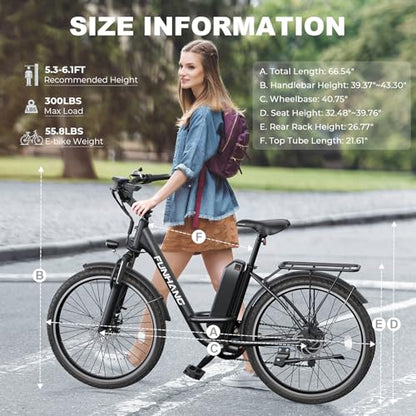 1000W Peak Electric Cruiser Bike with 48V Battery