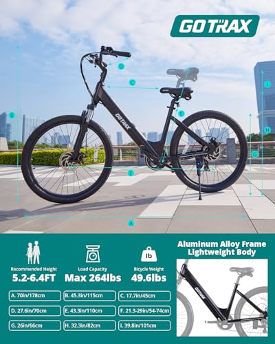 26 Inch Step-Thru Electric Commuter Bike