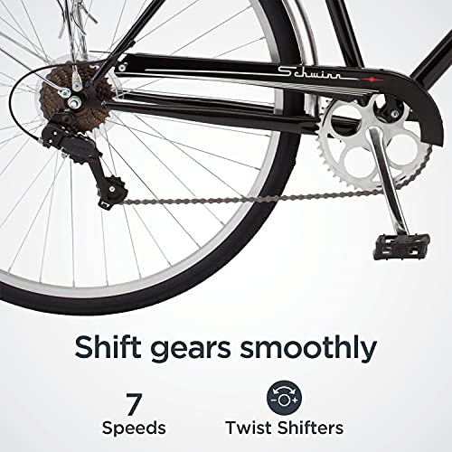 700C 7-Speed Hybrid Bike with Cargo Rack