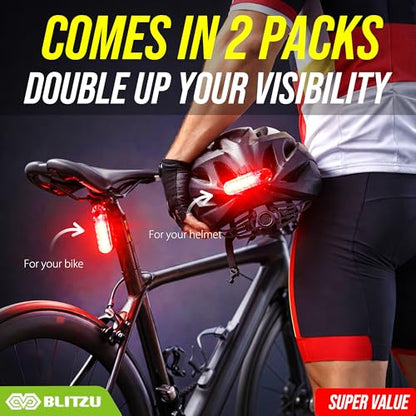 USB-C Rechargeable LED Bike Tail Light Set