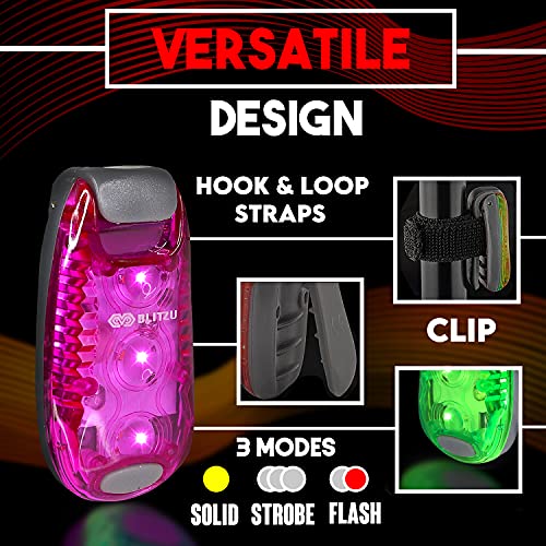 Clip On LED Safety Lights for Night Visibility