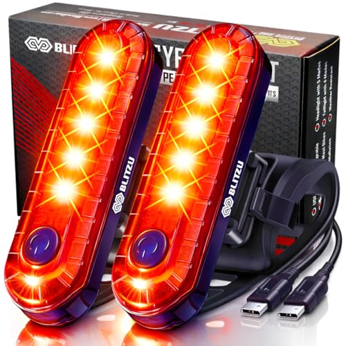 USB-C Rechargeable LED Bike Tail Light Set