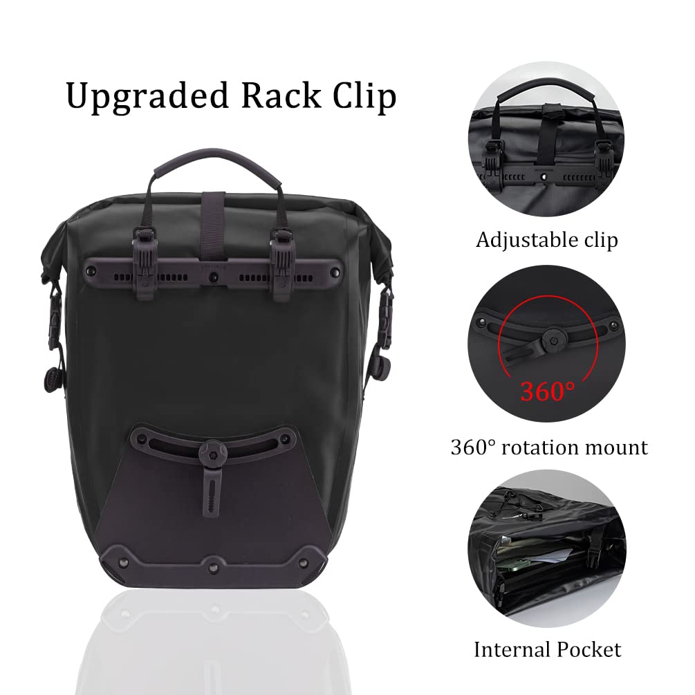 Waterproof Bike Pannier Bag 30L Capacity