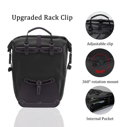 Waterproof Bike Pannier Bag 30L Capacity