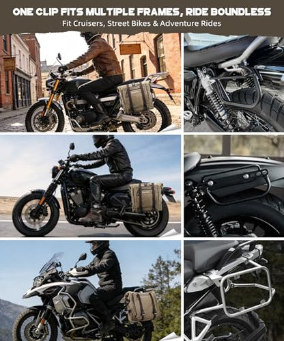 Adjustable Motorcycle Saddlebag 25L-40L