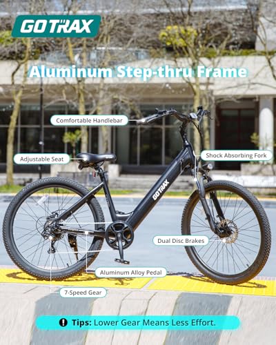 26 Inch Step-Thru Electric Commuter Bike