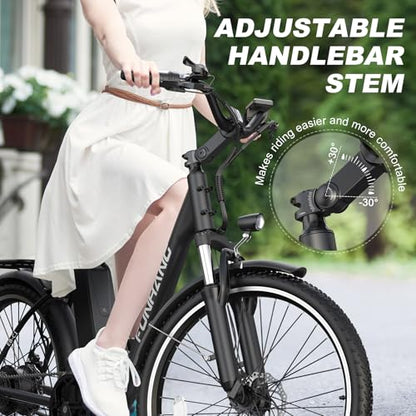 1000W Peak Electric Cruiser Bike with 48V Battery