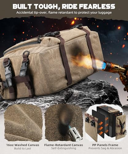 Adjustable Motorcycle Saddlebag 25L-40L