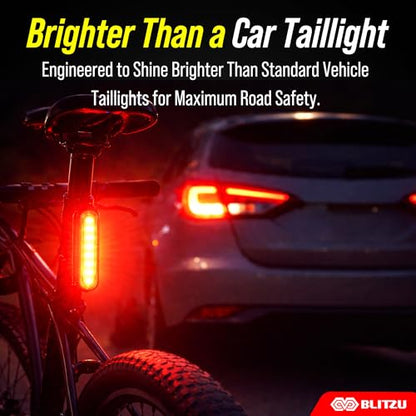 USB-C Rechargeable LED Bike Tail Light Set