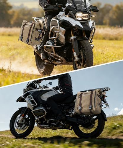 Adjustable Motorcycle Saddlebag 25L-40L