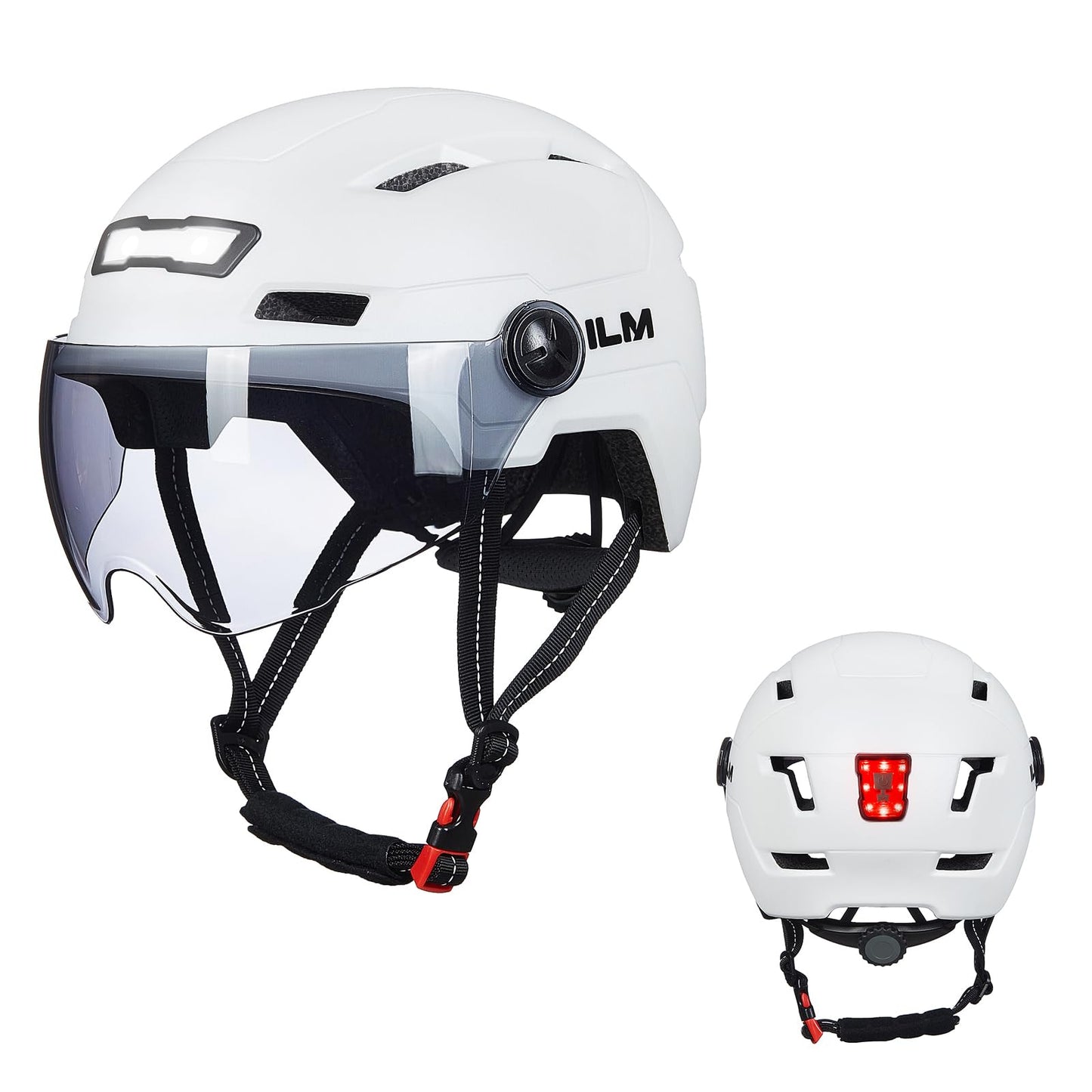 Adult Bike Helmet with Rechargeable LED Lights