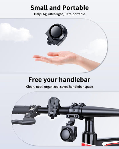 115dB Wireless Bike Horn with Alarm