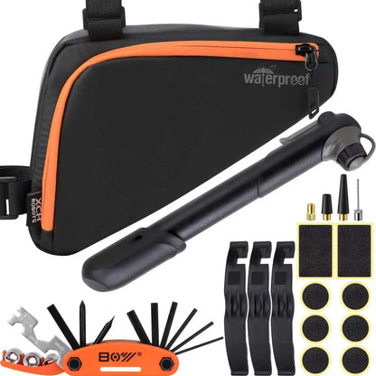 Portable Bike Repair Tool Kit with Pump