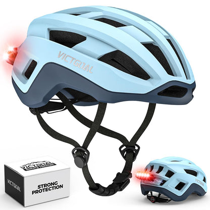 Road Bike Helmet with Magnetic Rear Light