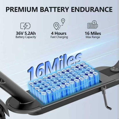 350W Foldable Electric Scooter with Smart App