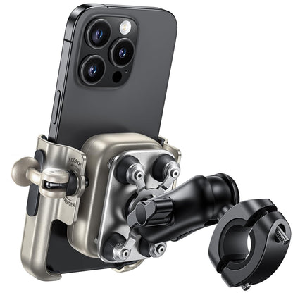 Metal Motorcycle Phone Mount Holder Anti Shake