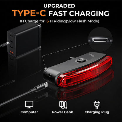 Rechargeable Bike Tail Light with 5 Modes