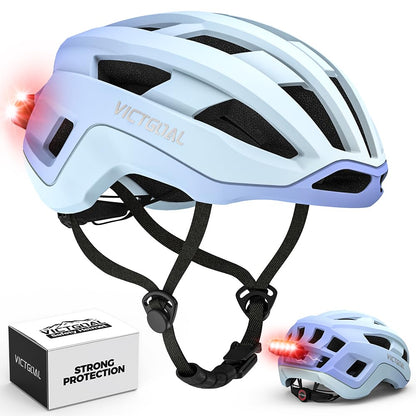Road Bike Helmet with Magnetic Rear Light