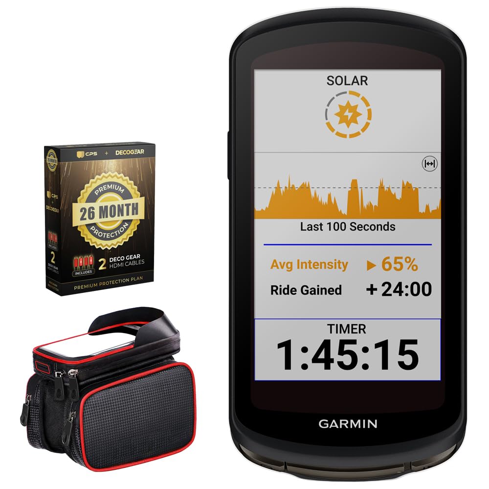 Solar GPS Cycling Computer with Bike Mount
