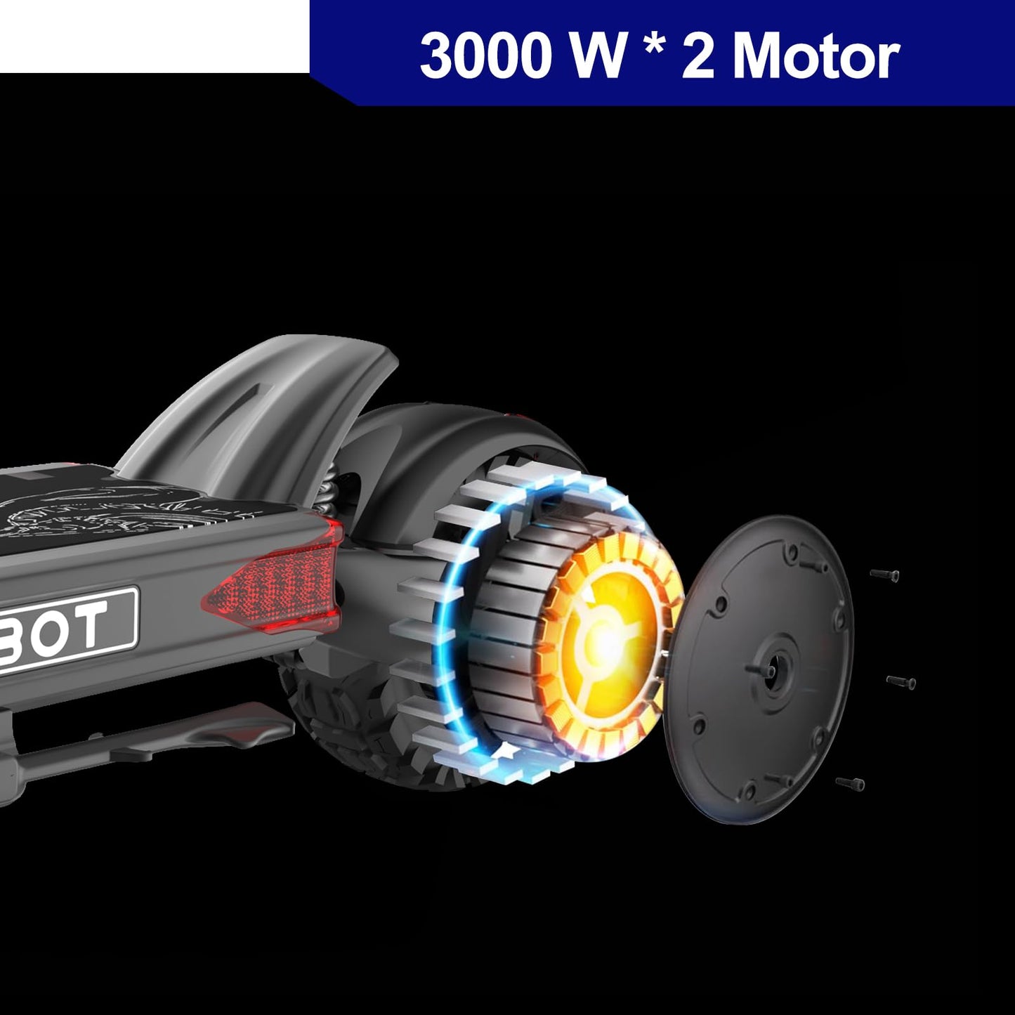 6000W Dual Motor Electric Scooter for Adults