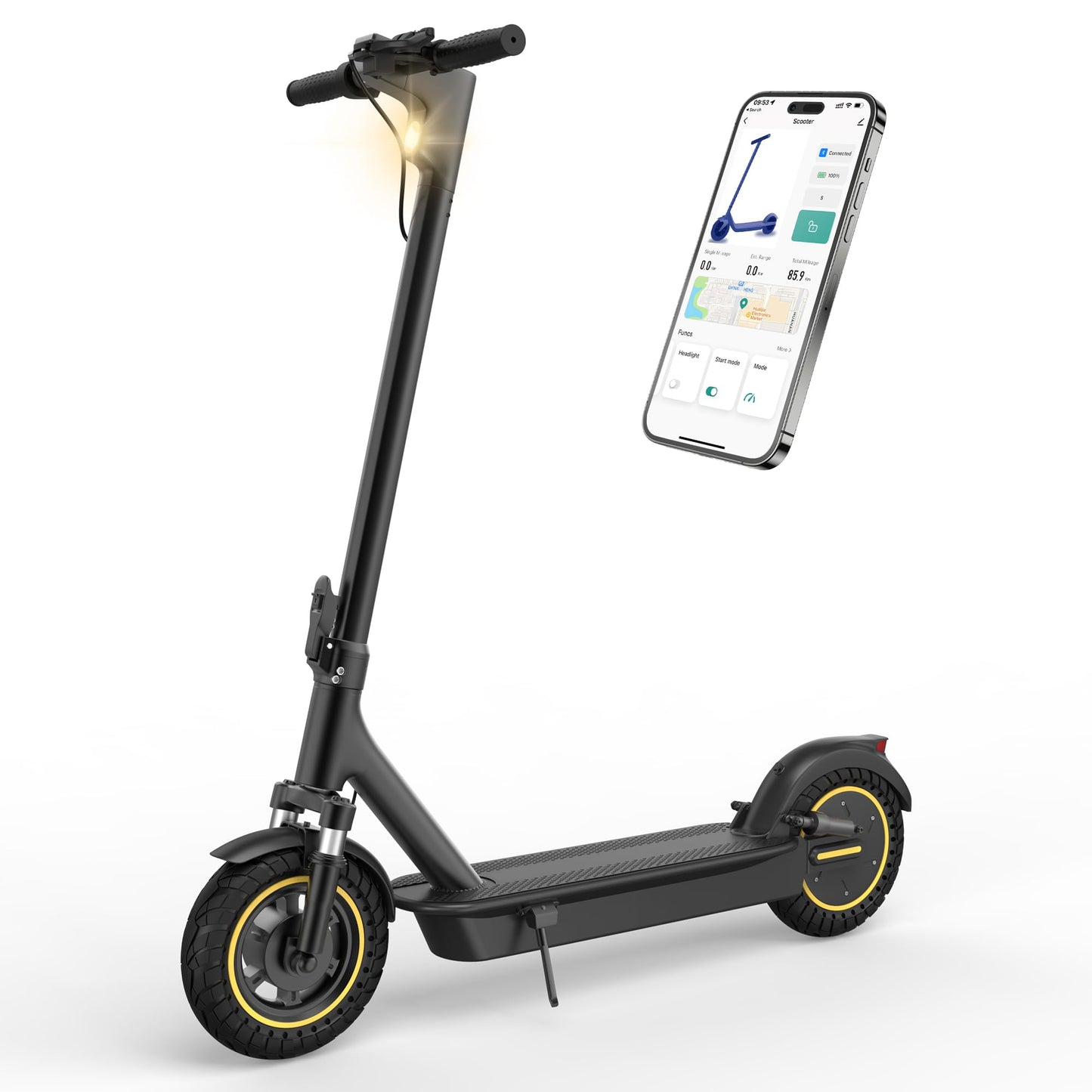 350W Foldable Electric Scooter with Smart App