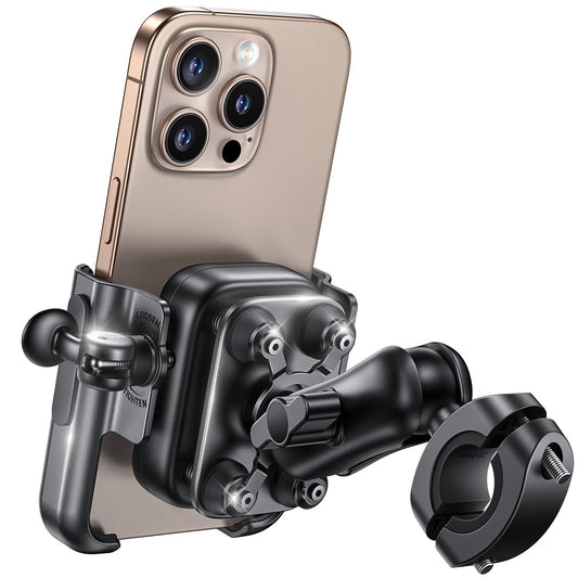 Metal Motorcycle Phone Mount Holder Anti Shake