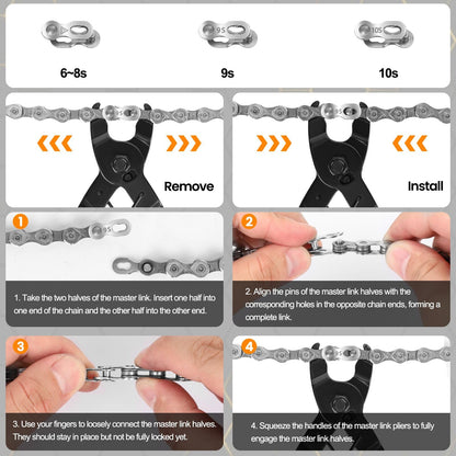 Bike Chain Repair Tool Set with Chain Pliers