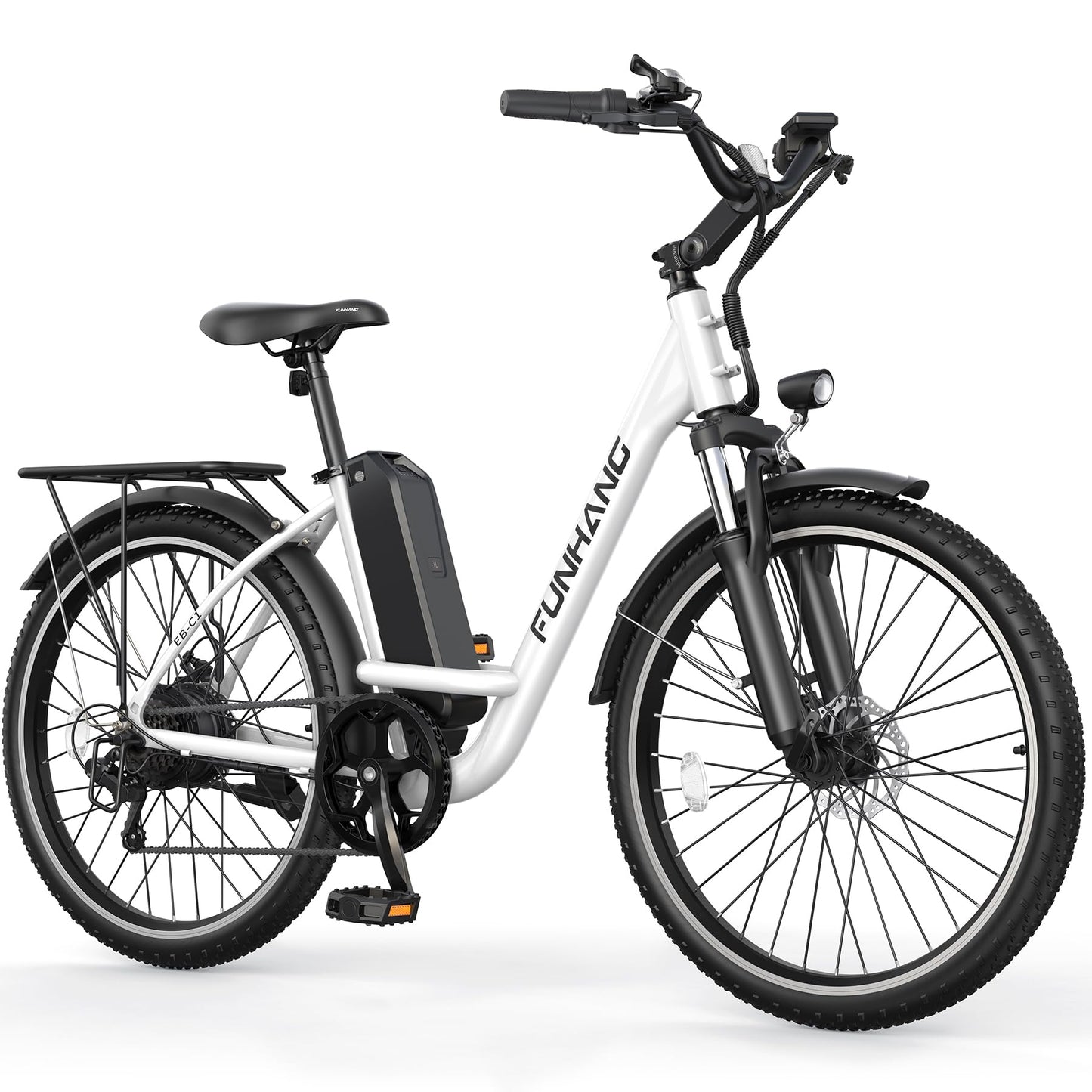 1000W Peak Electric Cruiser Bike with 48V Battery