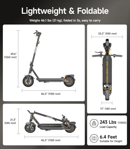 1000W All Terrain Electric Scooter with Suspension