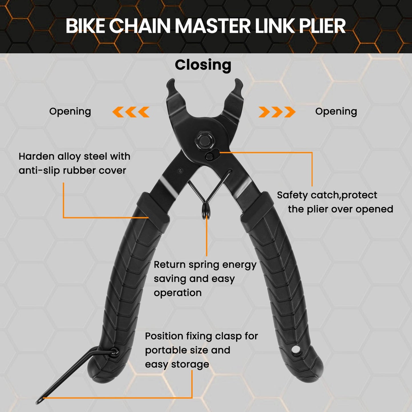 Bike Chain Repair Tool Set with Chain Pliers