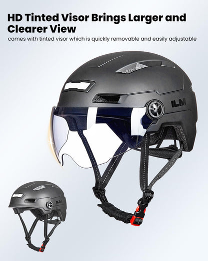 Adult Bike Helmet with Rechargeable LED Lights