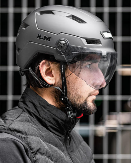 Adult Bike Helmet with Rechargeable LED Lights