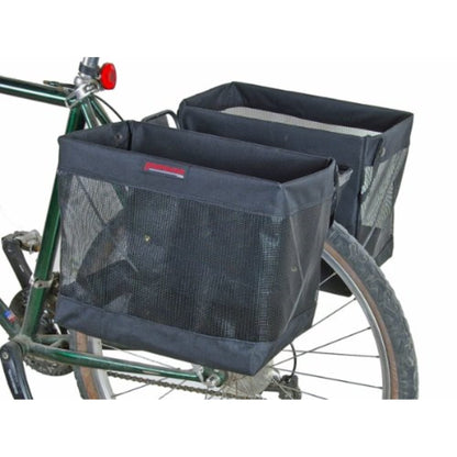 Foldable Grocery Bike Pannier Bags with Rack Mount