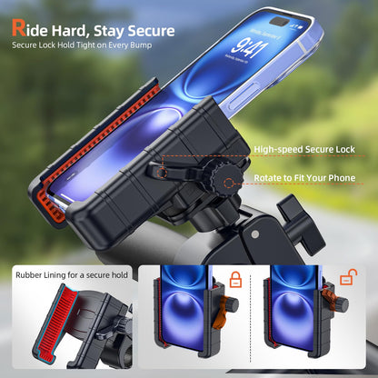 Shockproof Bike Phone Mount Anti Vibration