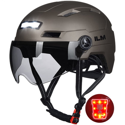 Adult Bike Helmet with Rechargeable LED Lights