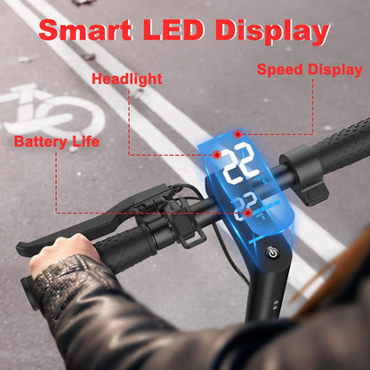 Folding Electric Scooter with Dual Suspension