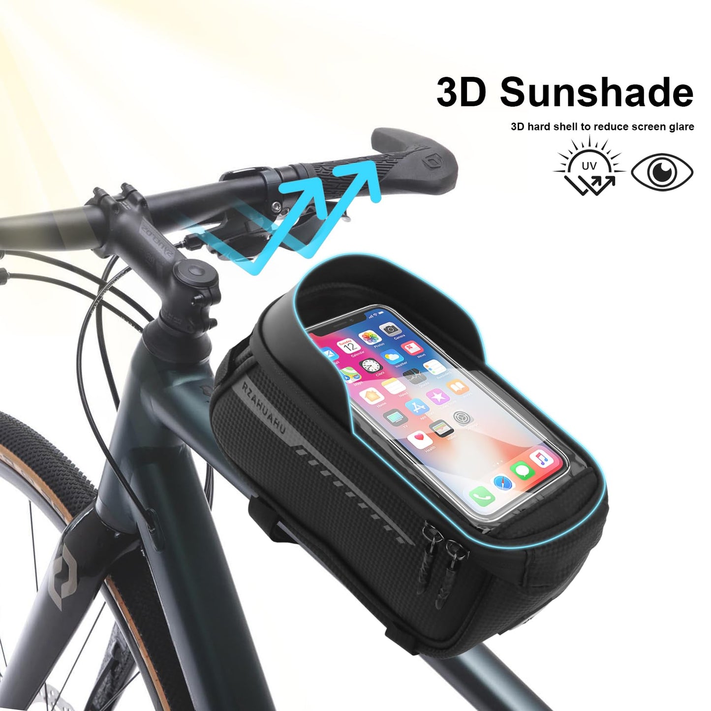 Waterproof Bike Phone Handlebar Bag Mount
