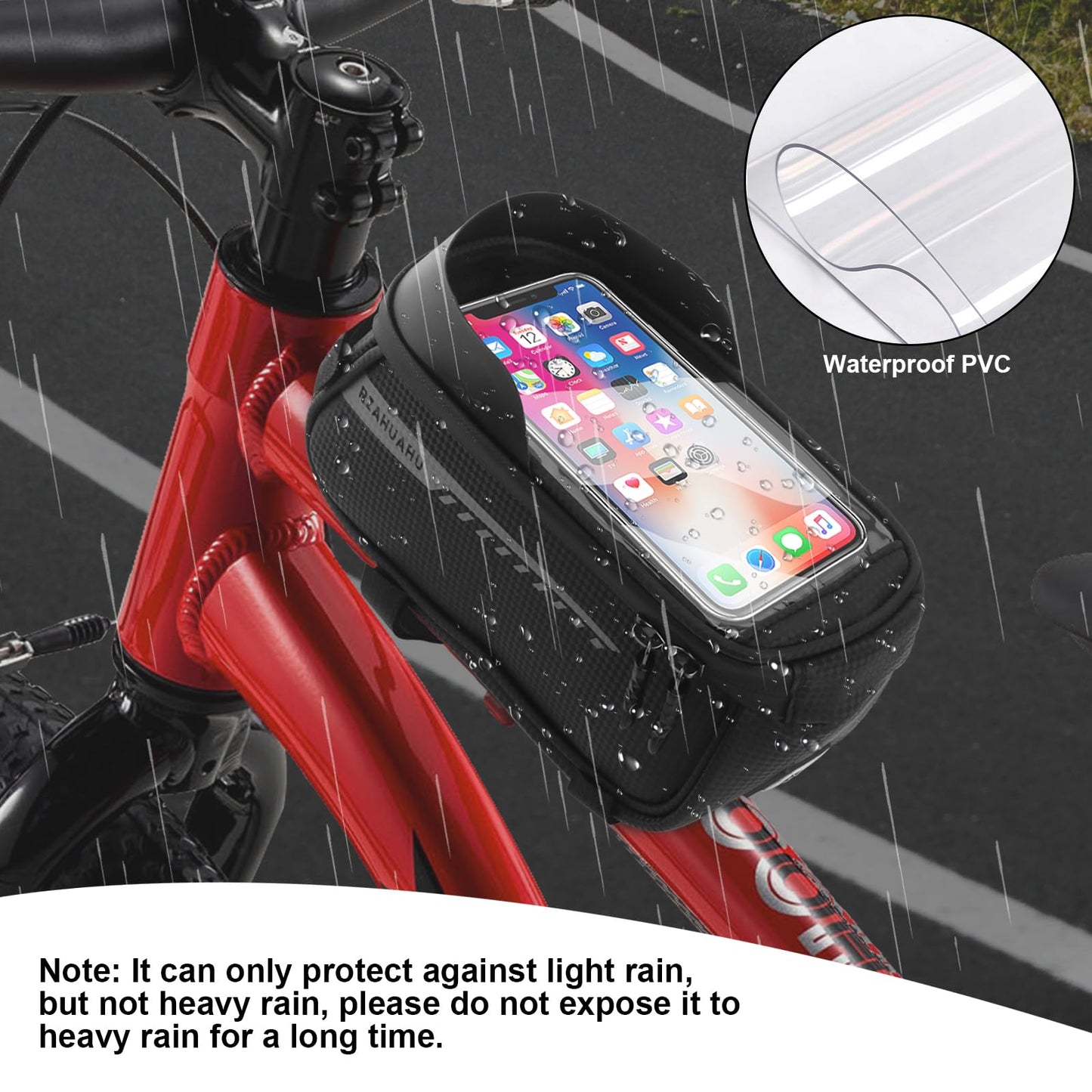 Waterproof Bike Phone Handlebar Bag Mount