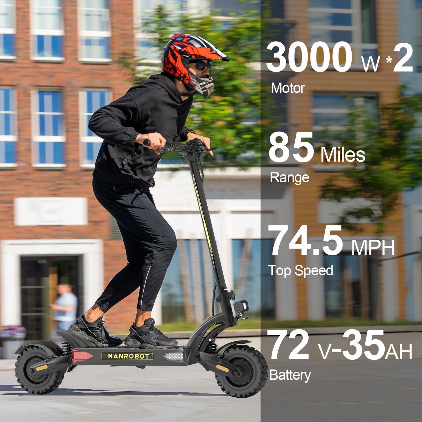 6000W Dual Motor Electric Scooter for Adults