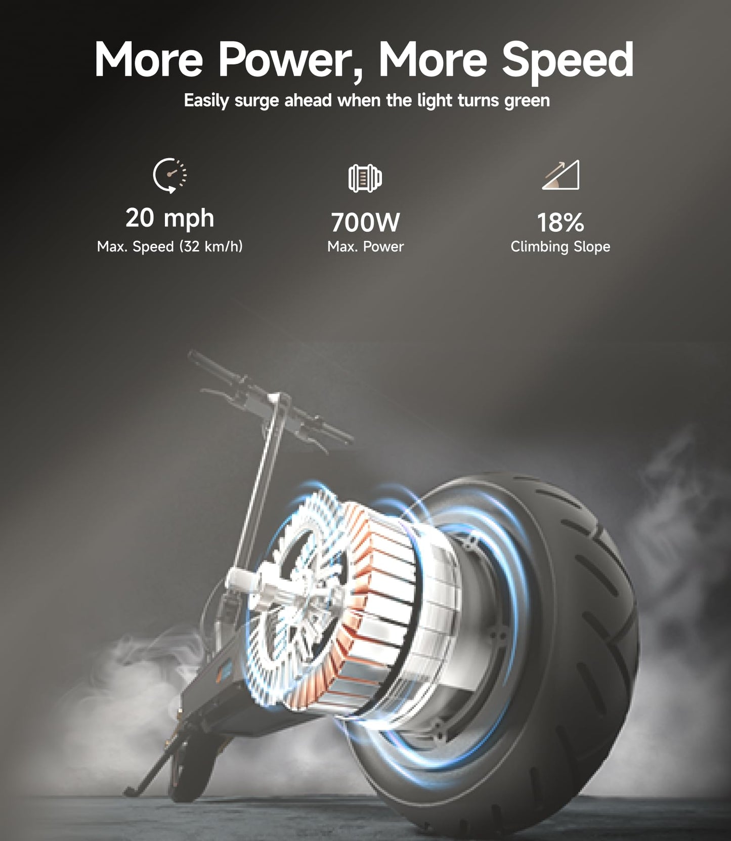 1000W All Terrain Electric Scooter with Suspension