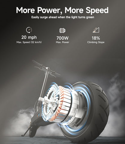 1000W All Terrain Electric Scooter with Suspension