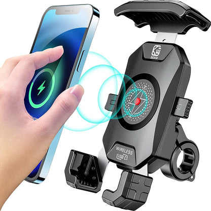 Wireless Charging Motorcycle Phone Mount