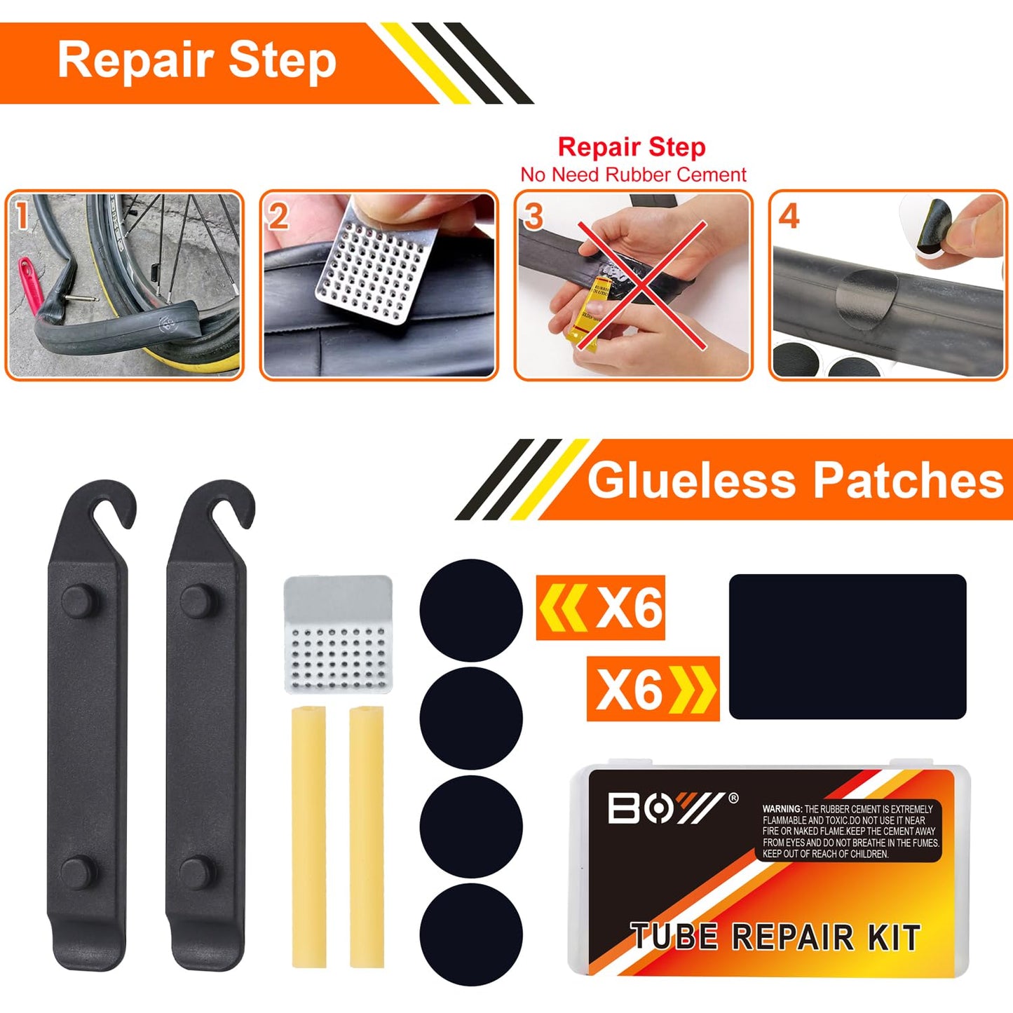 Portable Bike Repair Tool Kit with Pump
