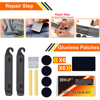 Portable Bike Repair Tool Kit with Pump